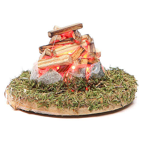 Fire for nativity with light 3,5V h.4x7cm 1