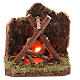 Fire for nativity for 10-12cm with light 230V s1