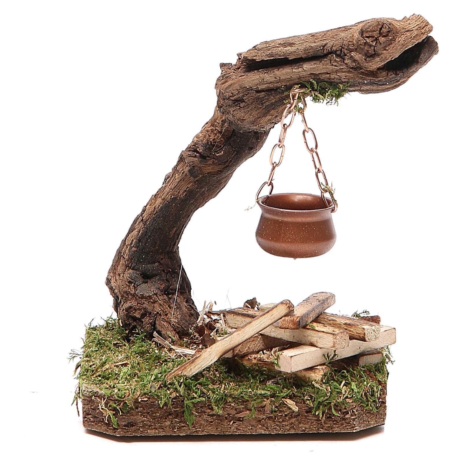 Lagerfeuer für Krippe mit LED 12x7x8cm Online Verfauf auf HOLYART