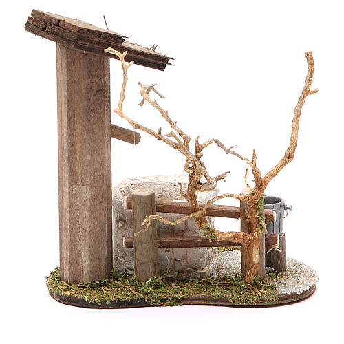 Little Fountain with tree 10x7x11cm 2