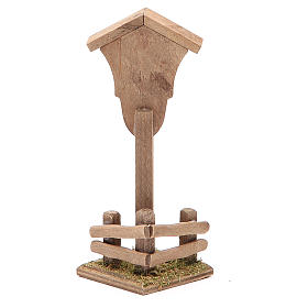 Croce di campagna ambientazione h. 12x4,5x4,5 cm