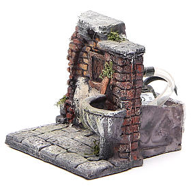 Fontana elettrica in resina presepe 13x13x12 cm