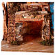 Pueblo rústico con cueva y molino de viento iluminado 50x80x50 cm s4