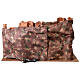 Borgo presepe rustico con grotta mulino luci 50x80x50 cm s6