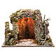 Illuminated nativity grotto 35x50x26cm s1