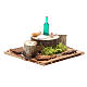 Wooden table with base for nativities measuring 2.5x9x9cm, assorted models s4