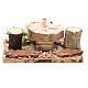 Tavolo in legno su base per presepe 2,5x9x9 cm modelli assortiti s2