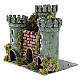 Castelo em miniatura para presépio 3 torres 18x20x14cm s2