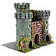 Castelo em miniatura para presépio 3 torres 18x20x14cm s3