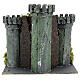 Castelo em miniatura para presépio 3 torres 18x20x14cm s4