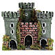 Castle with 3 towers for nativities measuring 18x20x14cm s1