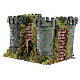 Castle with 4 towers for nativities measuring 18x20x14cm s2