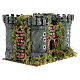 Castle with 4 towers for nativities measuring 18x20x14cm s3
