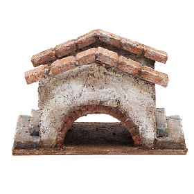 Ponte antico con scalinata presepe 10x18x11 per statue 12 cm