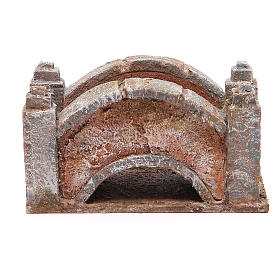 Ponte presepe arcuato 8x15x9 per statue 10 cm