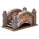 Arched Bridge for nativity with staircase 10x18x11cm s3
