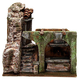 Fontes de Água para Presépio: Chafariz eléctrico presépio arco duplo 23x25x15 cm Fontes de Água para Presépio: Chafariz eléctrico presépio arco duplo 23x25x15 cm