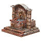 Antique electric Fountain for nativity 18x16x16cm s2