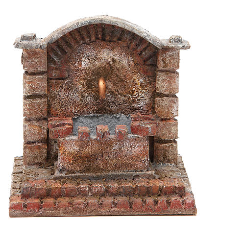 Antique electric Fountain for nativity 18x16x16cm 1