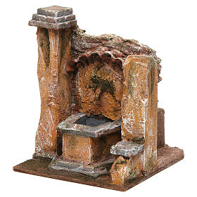 Fontaine crèche ancienne 18x16x16 cm