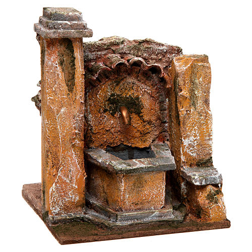 Antique Fountain for nativity 18x16x16cm 3