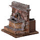 Electric Fountain nativity with bricks 18x16x16cm s2