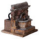 Electric Fountain nativity with bricks 18x16x16cm s3
