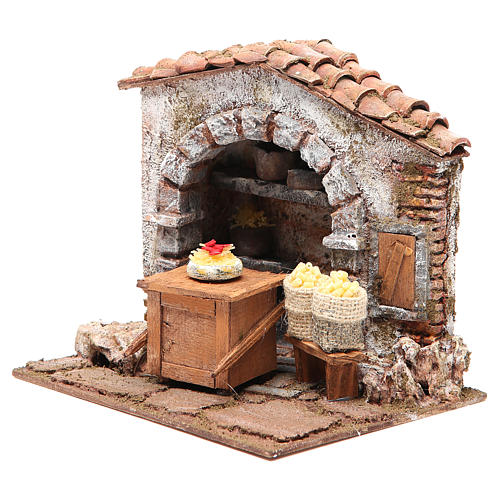 Bottega del pastaio per presepe 10 cm 2