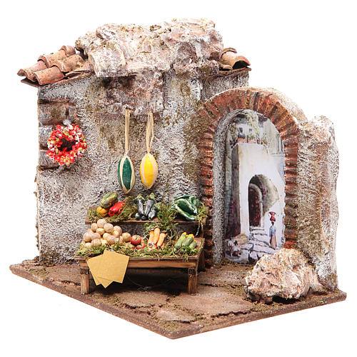 Greengrocer shop for nativity 10cm 2