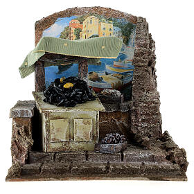 Fisherman's shop for nativity 10cm