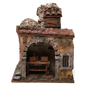 Maisons, milieux, ateliers, puits: Atelier du forgeron pour crèche 10 cm