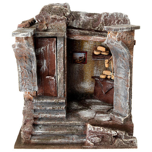 Negozio dei formaggi per presepe cm 10 1