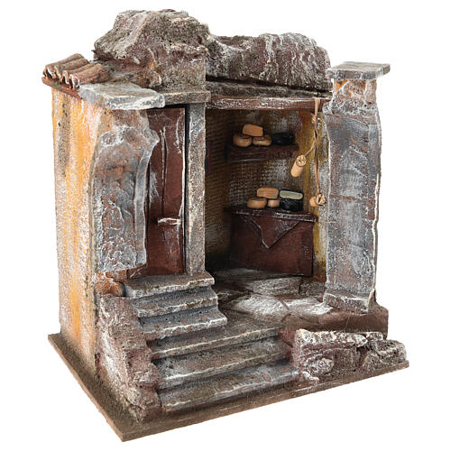 Cheeses seller shop for nativity 10cm 2