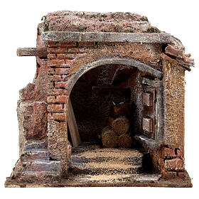 Bottega del falegname per presepe cm 10