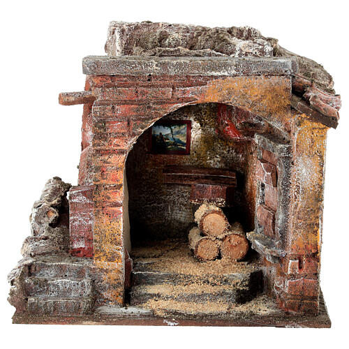 Bottega del falegname per presepe cm 10 1