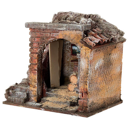 Bottega del falegname per presepe cm 10 3