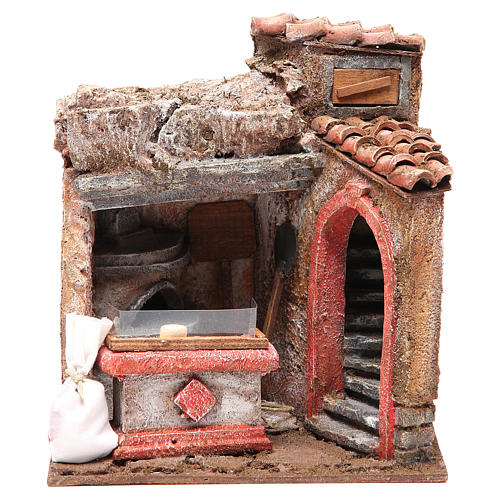 Bottega del formaggiaio per presepe cm 10 1