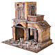 House with hut nativity 35x38x25cm s2