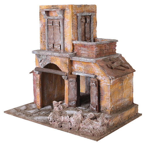 Maison avec cabane crèche 35x38x25 cm 2