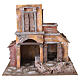 House with hut nativity 35x38x25cm s1
