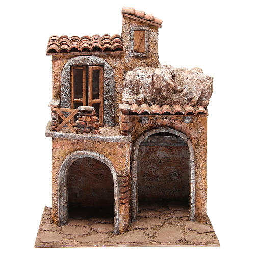 Haus und Hütte für Krippe 35x29x22cm 1