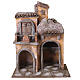 Village with house and shed 35x29x22cm s1