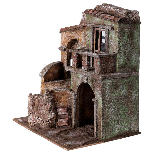 House with Shed for nativity 35x29x22cm 2