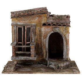 Stajenki i Groty do szopki: Chatka do szopki terakota 20x25x15 cm Stajenki i Groty do szopki: Chatka do szopki terakota 20x25x15 cm