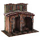 Small house with rustic hut Nativity 20x25x15cm s3