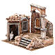 Casa con cabaña columna romana belén 28x30x20 cm s2