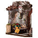 Borgo colonna e banchetto presepe 28x30x20 cm per statue 10 cm s2