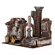 Borgo colonna e banchetto presepe 28x30x20 cm per statue 10 cm s3