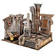 Borgo colonna e ambiente presepe 35x35x25 cm per statue 12 cm s3