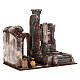 Borgo colonna e ambiente presepe 35x35x25 cm per statue 12 cm s4
